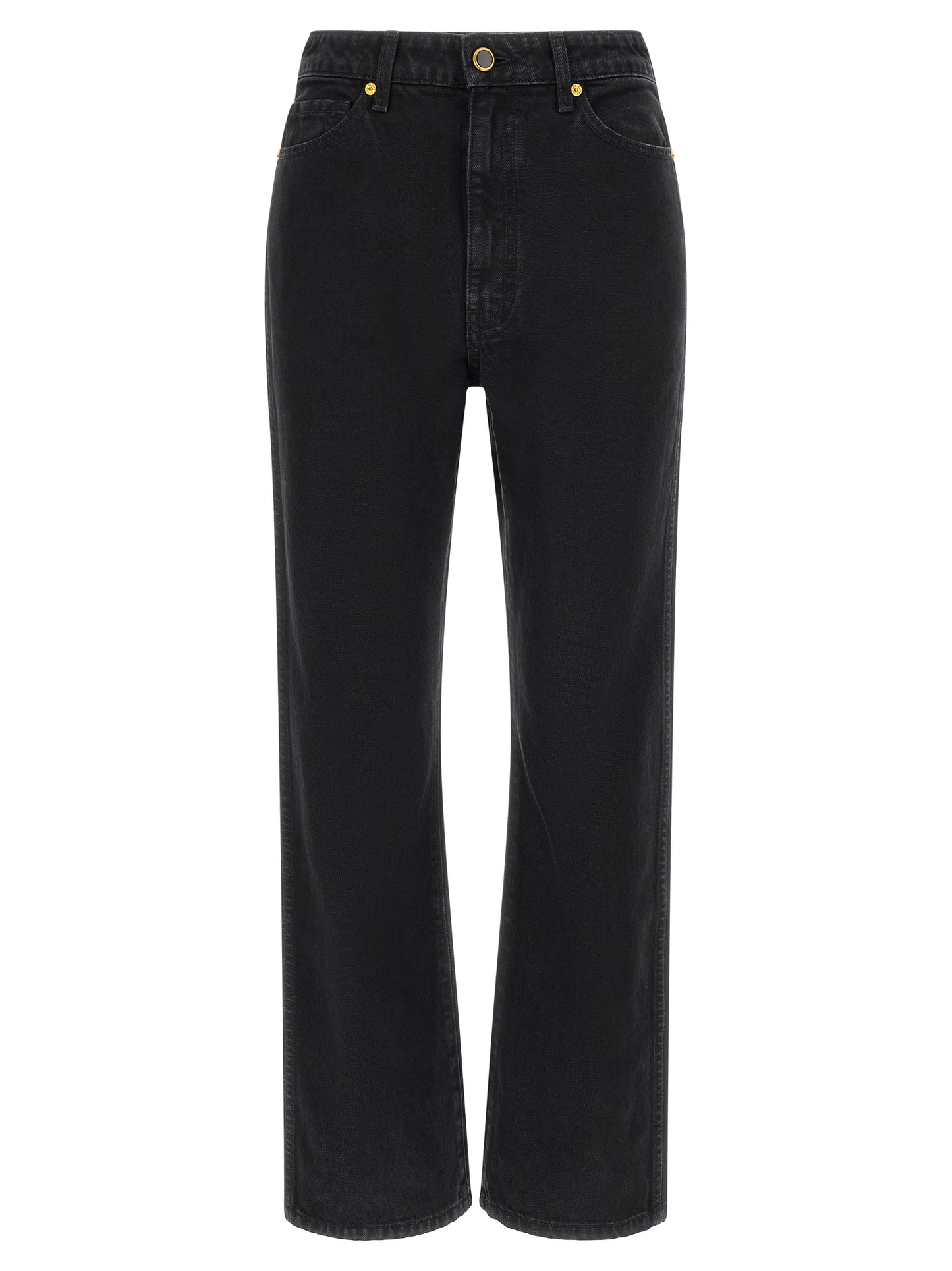 Khaite Schwarze Baumwoll-Schlagjeans