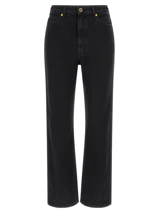 Khaite Schwarze Baumwoll-Schlagjeans