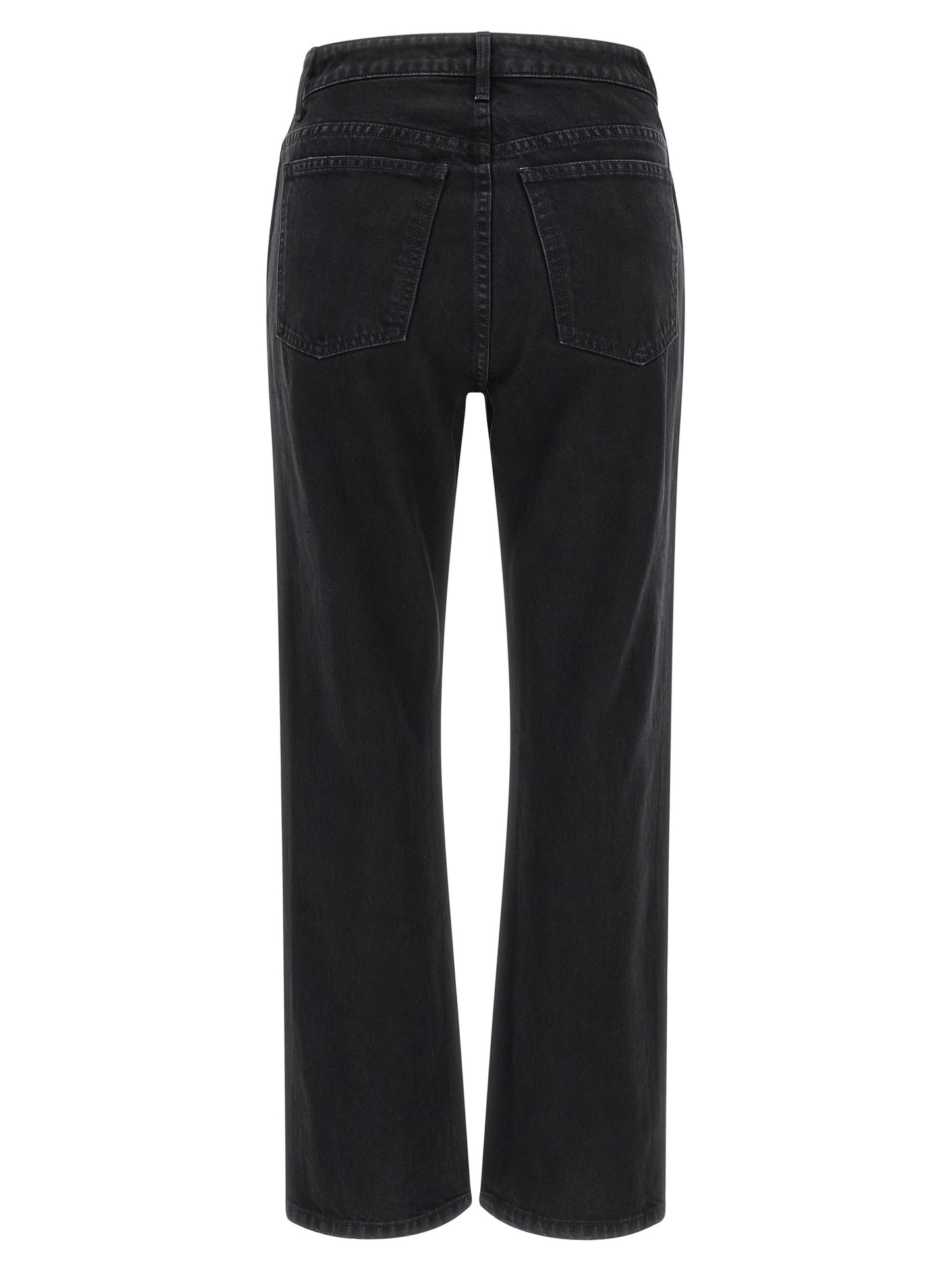 Khaite Schwarze Baumwoll-Schlagjeans