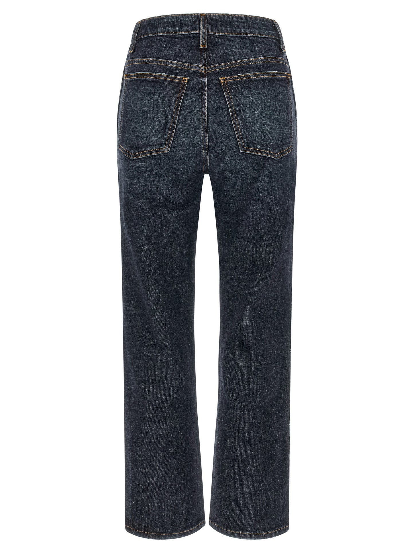 Khaite Blaue Baumwoll-Jeans mit ausgestelltem Bein