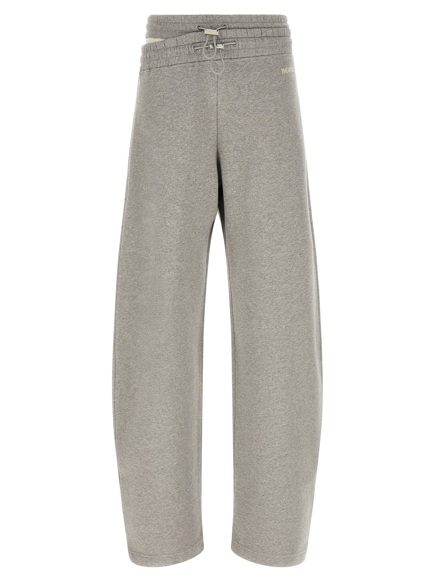 The Attico Graue Baumwoll-Freizeithose
