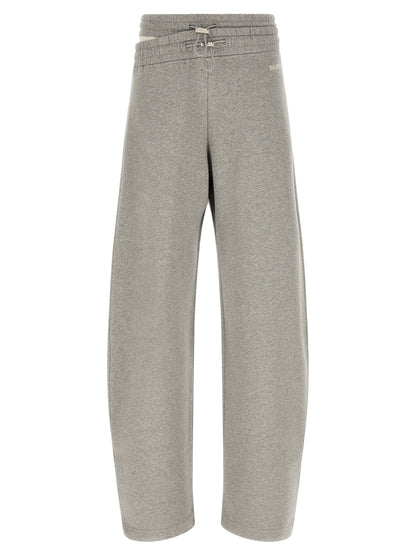 The Attico Graue Baumwoll-Freizeithose