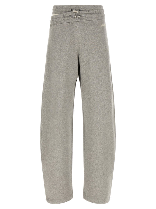 The Attico Graue Baumwoll-Freizeithose