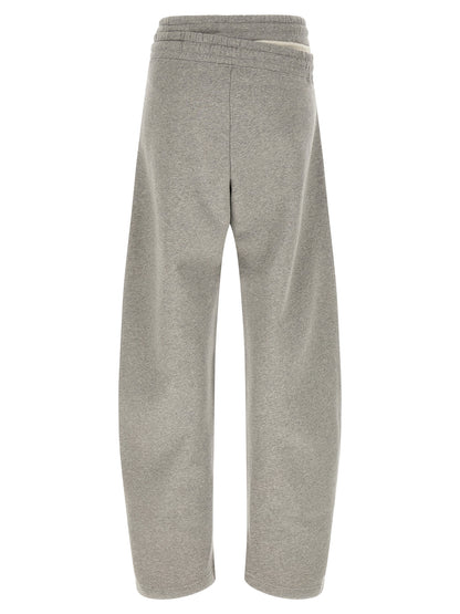 The Attico Graue Baumwoll-Freizeithose