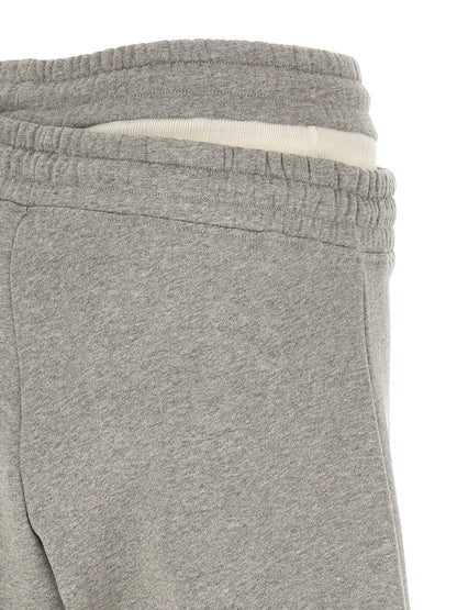 The Attico Graue Baumwoll-Freizeithose