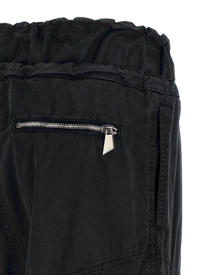The Attico Schwarze Cargo-Hose aus Baumwolle