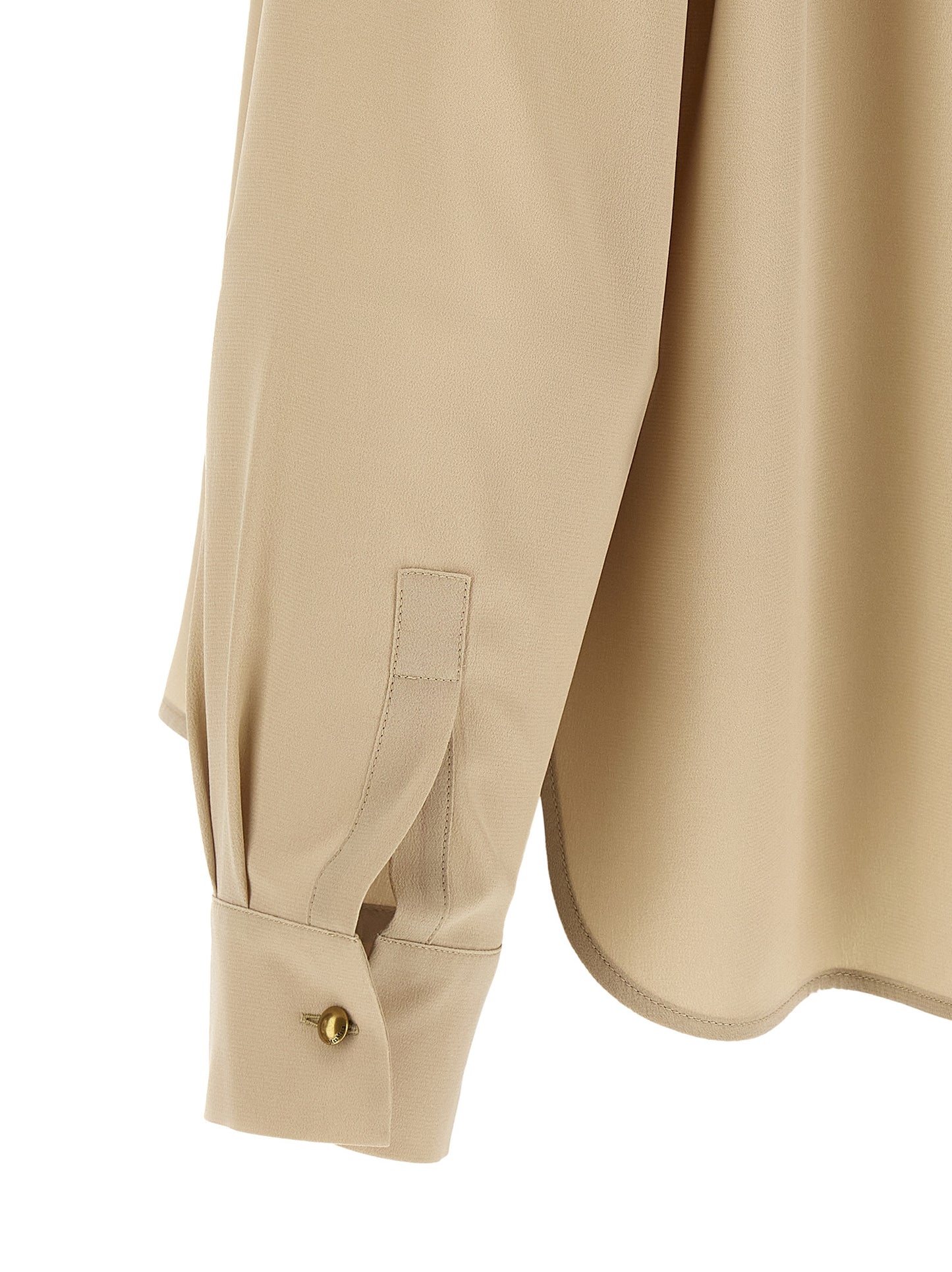 Max Mara Beige Seidenbluse