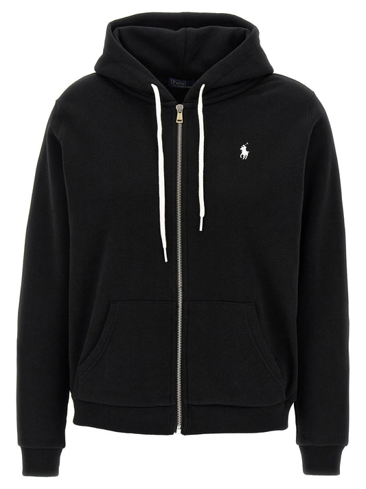 Polo Ralph Lauren Schwarzer Baumwoll-Sweatshirt