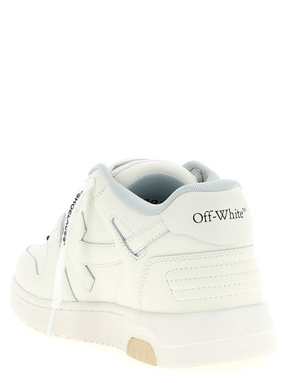 Off-White Zweifarbige Kalbsleder-Sneaker im Athletic-Stil
