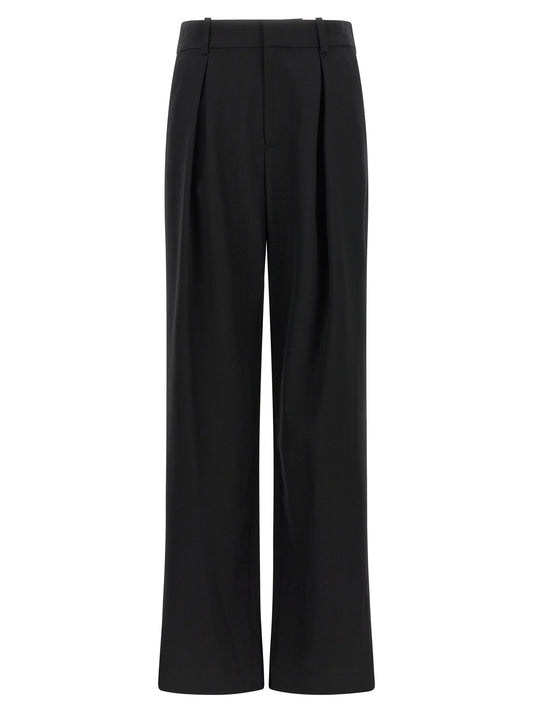 MM6 Maison Margiela Schwarze Freizeithose aus Polyester