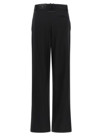 MM6 Maison Margiela Schwarze Freizeithose aus Polyester