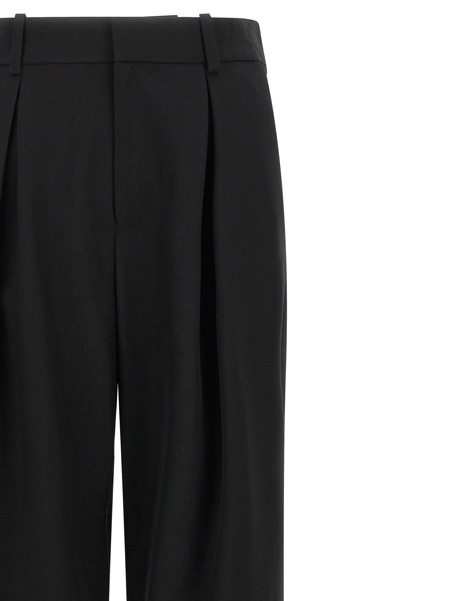 MM6 Maison Margiela Schwarze Freizeithose aus Polyester