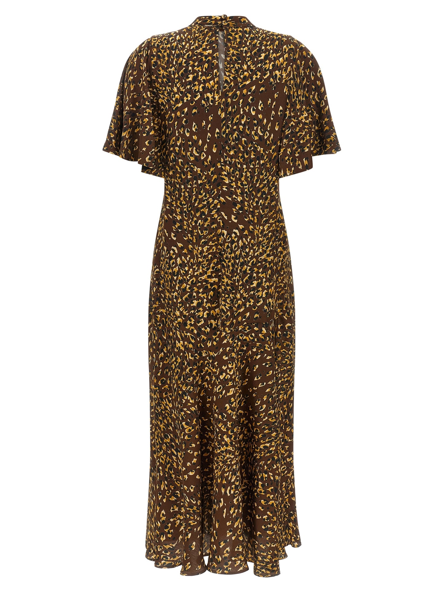 Twinset Braunes Viskose-Maxikleid