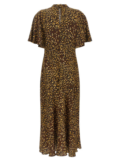 Twinset Braunes Viskose-Maxikleid
