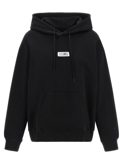 MM6 Maison Margiela Schwarzer Baumwoll-Sweatshirt