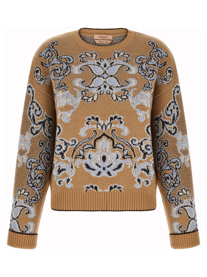 Twinset Brauner Wollcardigan