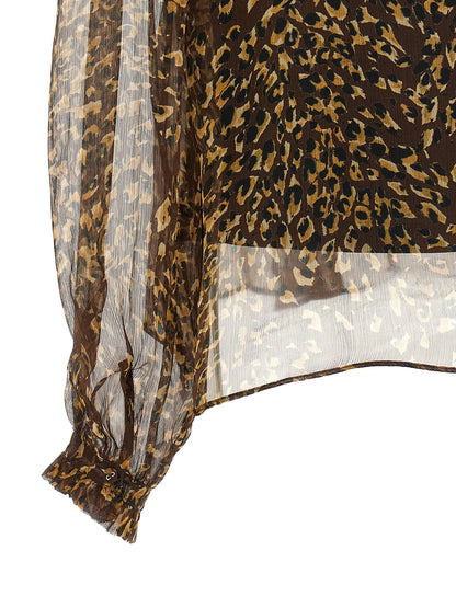 Twinset Braunes Hemd aus Polyester