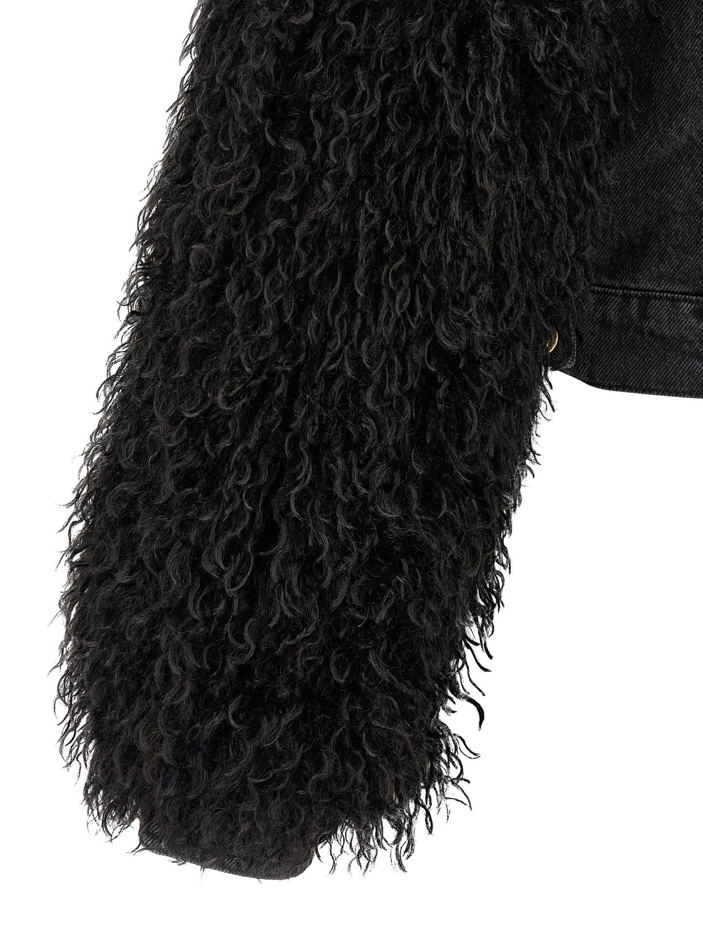 Twinset Schwarze Baumwoll-Denimjacke