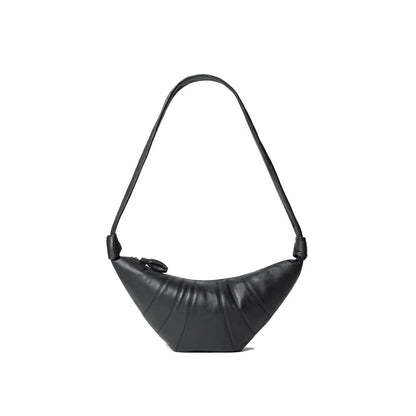 Lemaire Schwarze Lammleder-Schultertasche