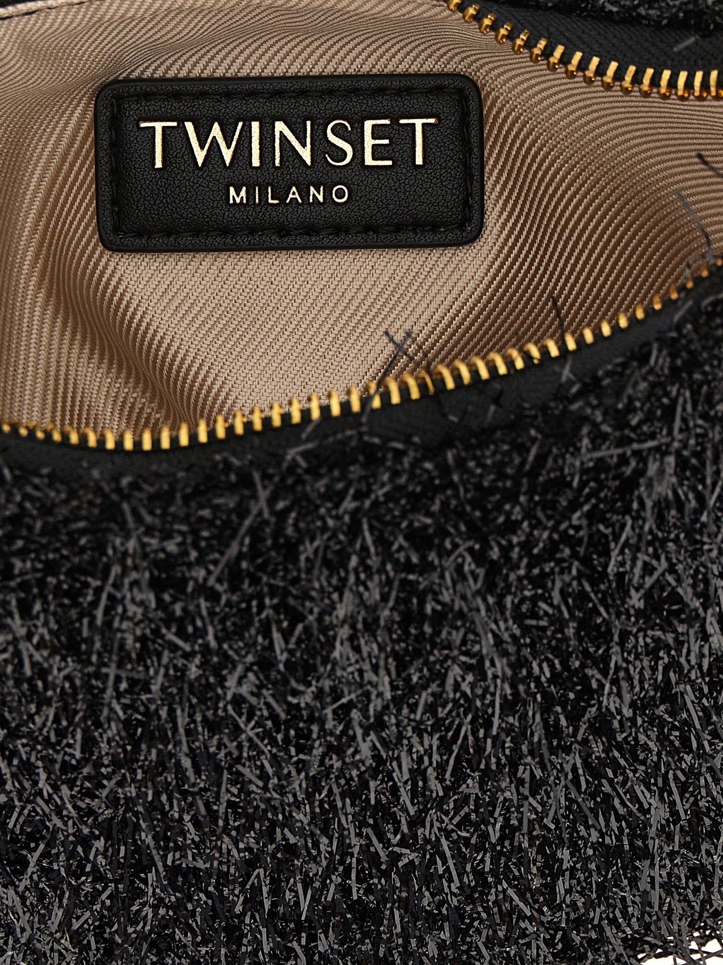Twinset Schwarze Handtasche aus Polyester