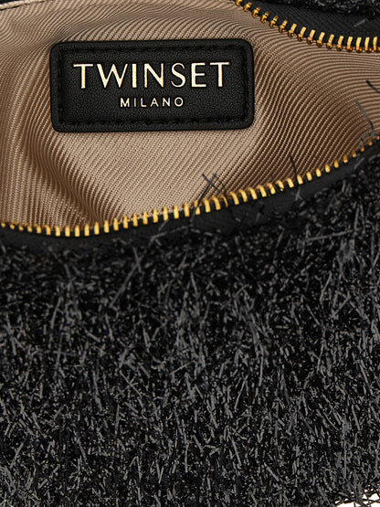 Twinset Schwarze Handtasche aus Polyester