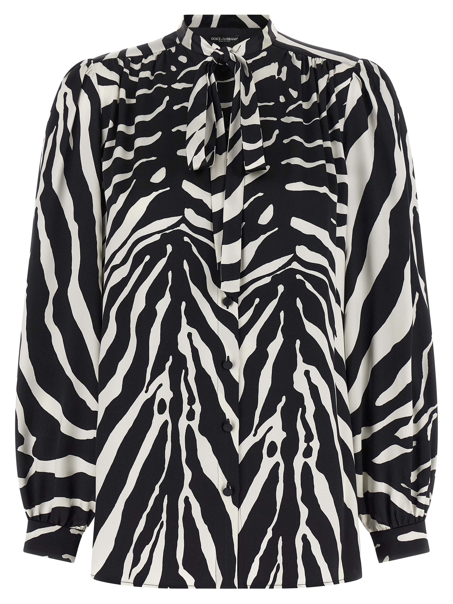 Dolce & Gabbana Zweifarbige Seidenbluse