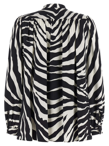 Dolce & Gabbana Zweifarbige Seidenbluse