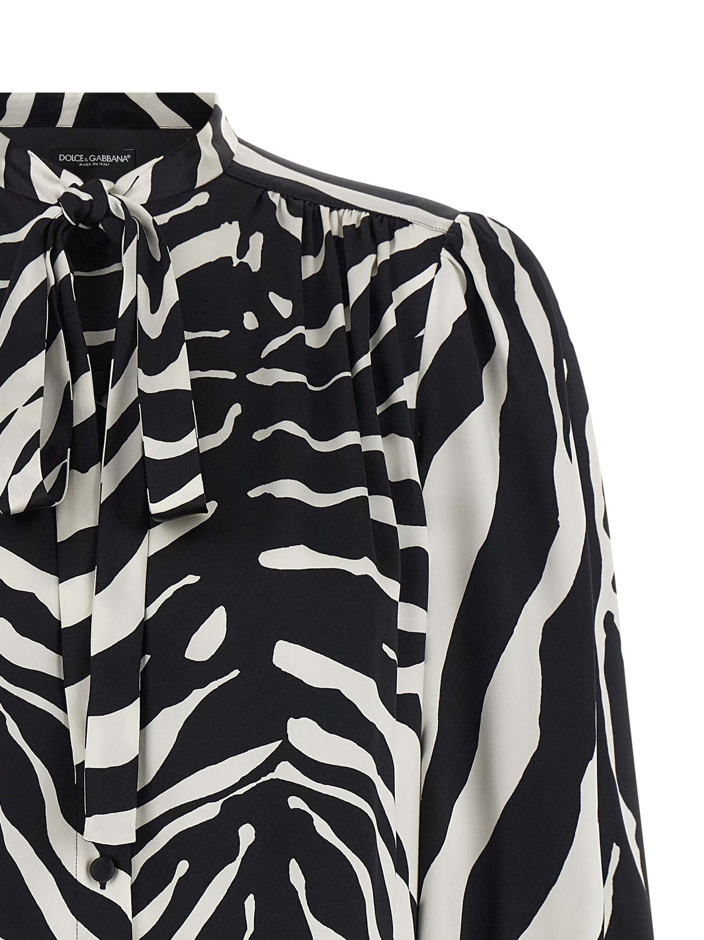 Dolce & Gabbana Zweifarbige Seidenbluse