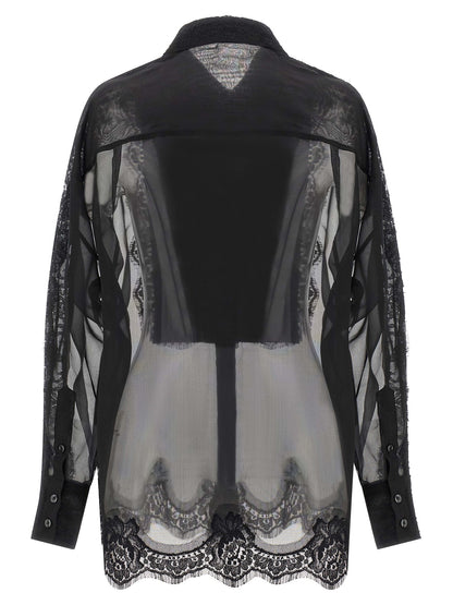 Dolce & Gabbana Schwarze Seidenbluse