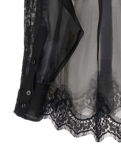 Dolce & Gabbana Schwarze Seidenbluse