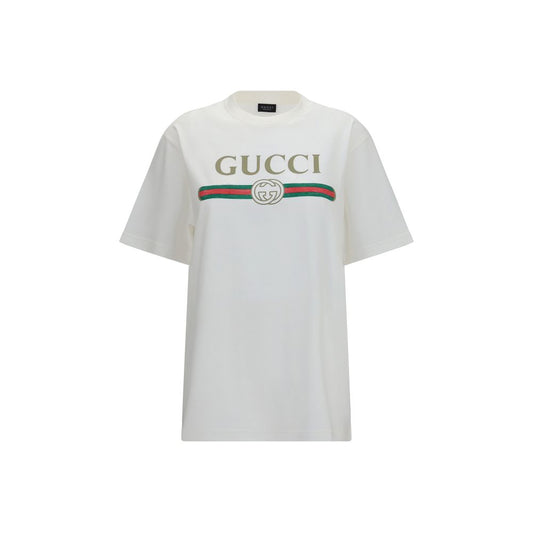 Gucci Weißes Baumwoll-T-Shirt