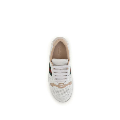 Gucci Weiße Kalbsleder Bos Taurus Athletic Sneaker