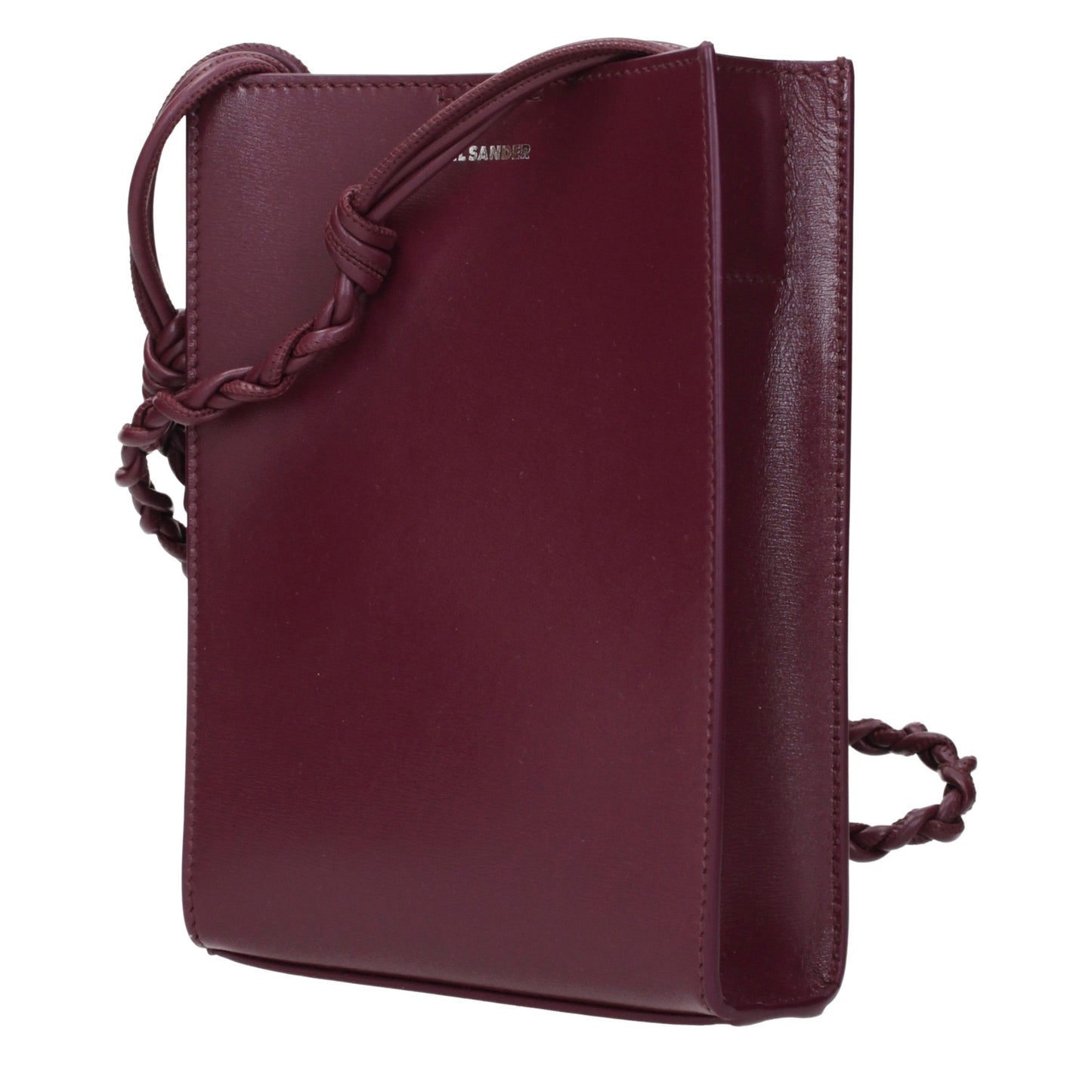 Jil Sander Lila Leder Crossbody Tasche