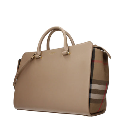 Burberry Beige Leder Handtasche