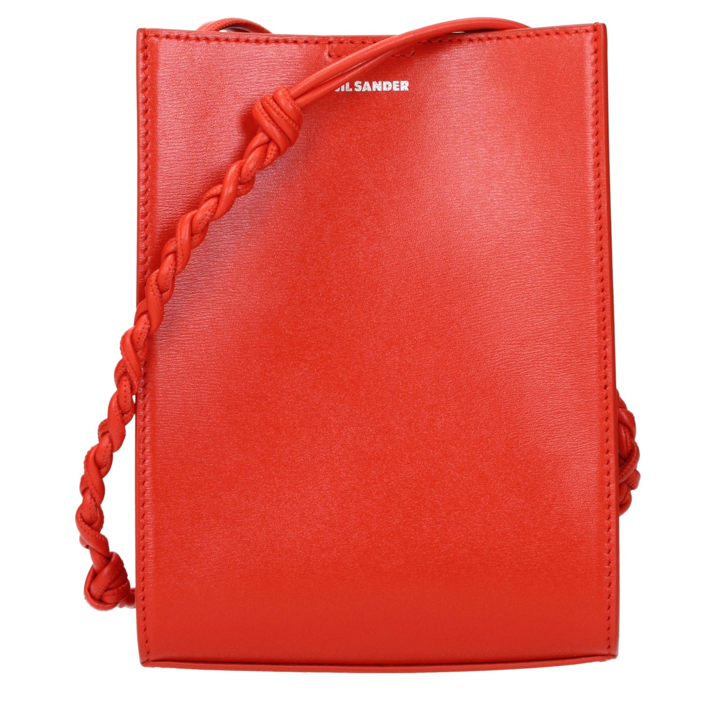 Jil Sander Rote Leder Umhängetasche