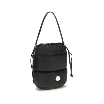 Moncler Schwarze Nylon-Bucket-Bag