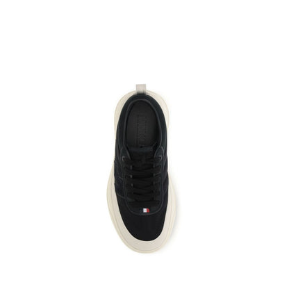 Moncler Schwarze Polyamid-Sneaker für Sport