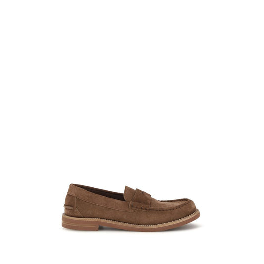 Pedro García Sabela Braune Wildleder-Loafer