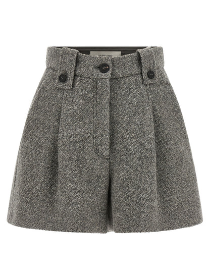 Golden Goose Graue Bermuda-Shorts aus reiner Schurwolle