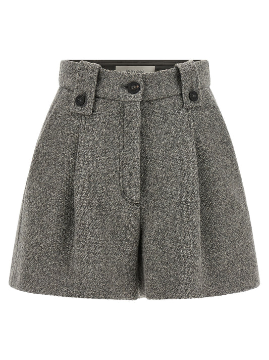 Golden Goose Graue Bermuda-Shorts aus reiner Schurwolle