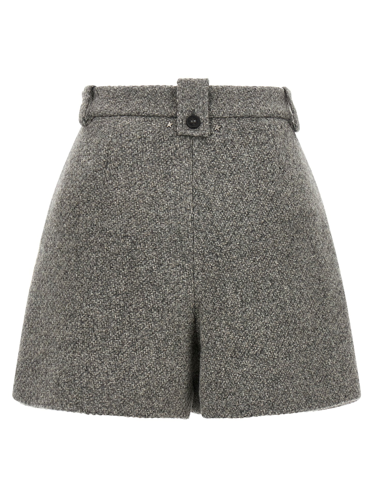 Golden Goose Graue Bermuda-Shorts aus reiner Schurwolle