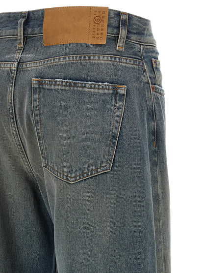 MM6 Maison Margiela Blaue Baumwolljeans Denim