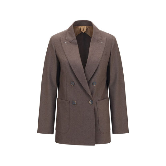 Max Mara Brauner Kaschmir-Blazer