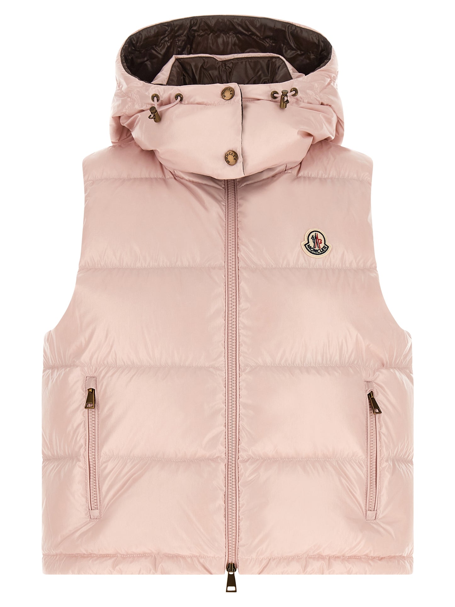 Moncler Ärmellose Weste aus mehrfarbigem Polyamid