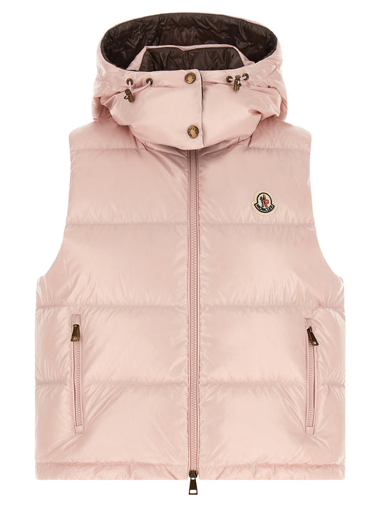 Moncler Ärmellose Weste aus mehrfarbigem Polyamid