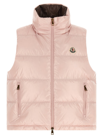Moncler Ärmellose Weste aus mehrfarbigem Polyamid