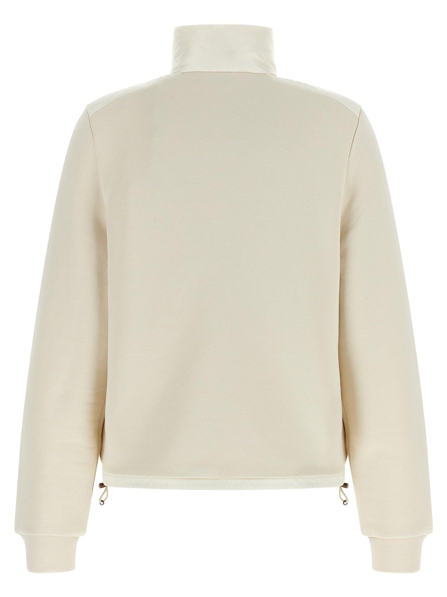 Moncler Weiße Strickjacke aus Polyamid