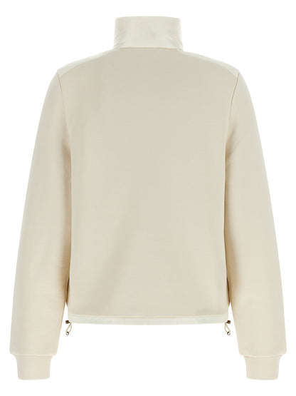 Moncler Weiße Strickjacke aus Polyamid