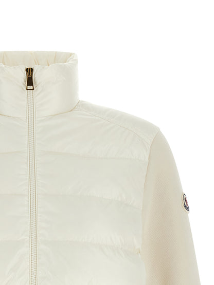 Moncler Weiße Strickjacke aus Polyamid