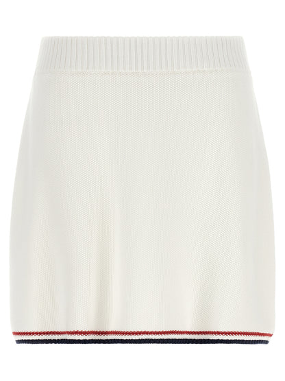 Brunello Cucinelli Weißer Baumwoll-Maxirock
